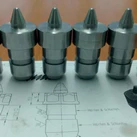 CNC turned punch components manufactured from 1.2379 tool steel with high precision machining